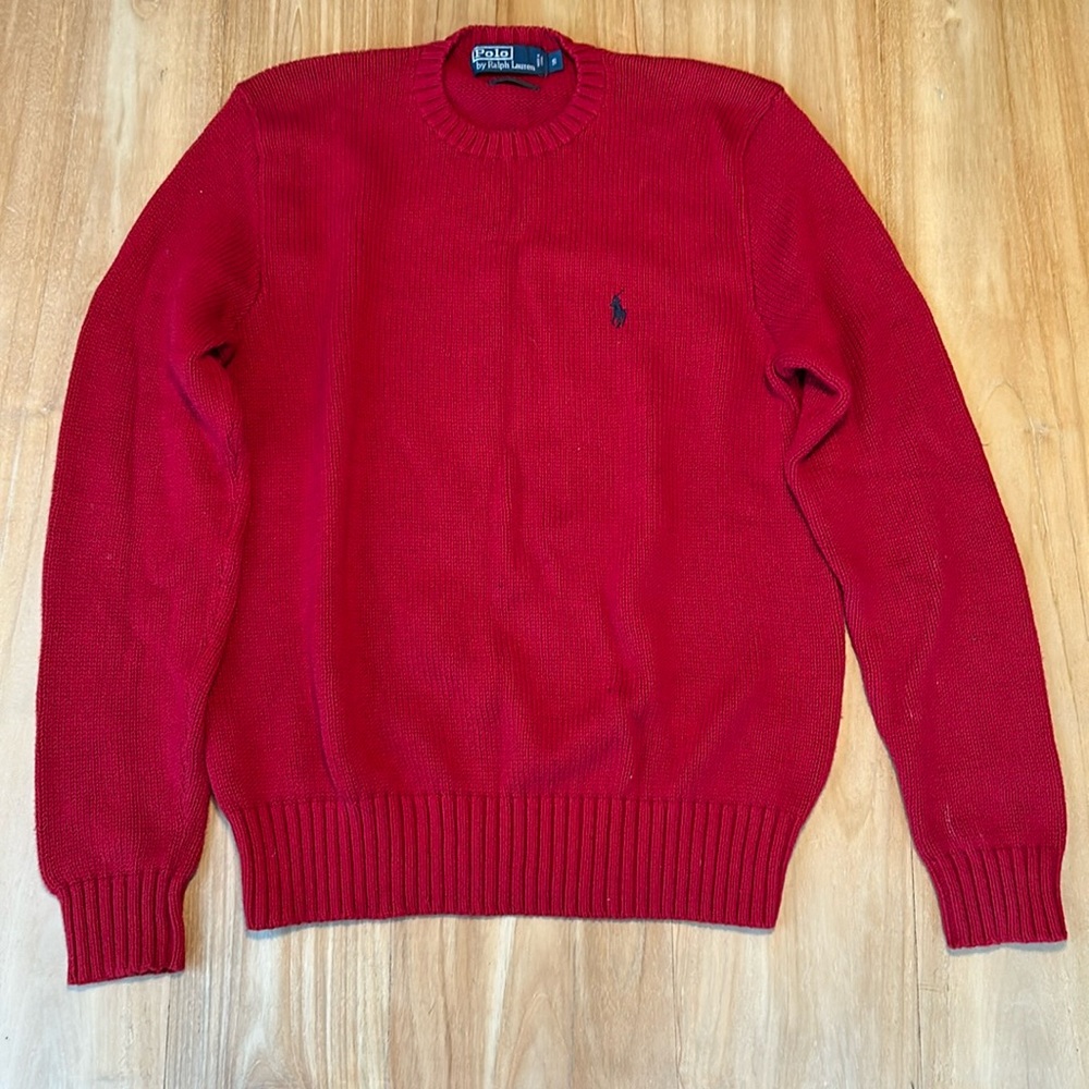 Vintage Polo Ralph Lauren Sweater in red